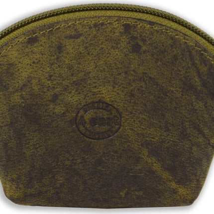 Vakantie portemonnee buffelleer – compacte leren reisportemonnee unisex – kleine portemonnee voor pasjes, muntgeld, cash en sleutels