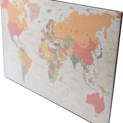 Bureau-onderlegger wereldkaart 38 x 58 cm