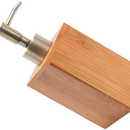 Duurzame Bamboe Zeepdispenser - Milieuvriendelijk Zeeppompje Van Hout (Breedte: 6.5 Cm, Hoogte: 18 Cm, Lengte: 7 Cm  