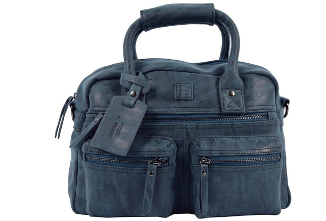 Bicky Bernard Handtas omhang Hand & Schoudertas Western Bag Blauw - Donkerblauw