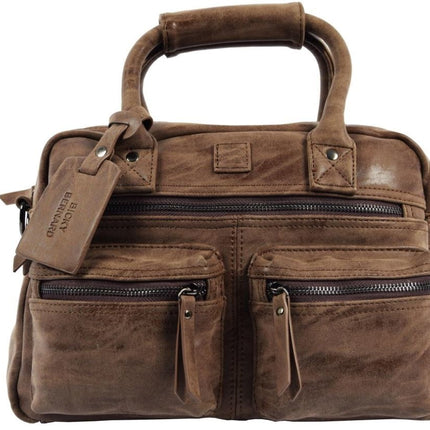 Bicky Bernard Handtas omhang Hand & Schoudertas Western Bag Bruin