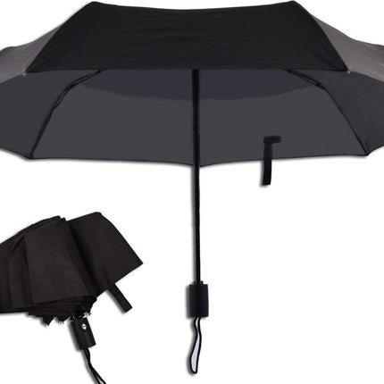 Automatische Stormparaplu - Opvouwbaar, Windbestendig & Automatisch - Ø 95 cm - 7 Panelen - Dubbele Laag - Zwart