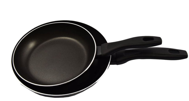 2-delige Tefal Pannenset Keramisch | Zwarte Inductiepannen | Koekenpannen 24 & 28 cm 