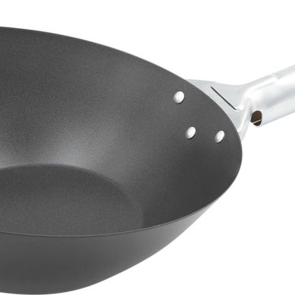Wok around ø28cm zw plaatst 1,5mm