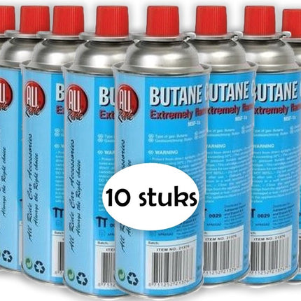 Gasfles butaan gasbus met inhoud van 227gram - 10 stuks in de verpakking