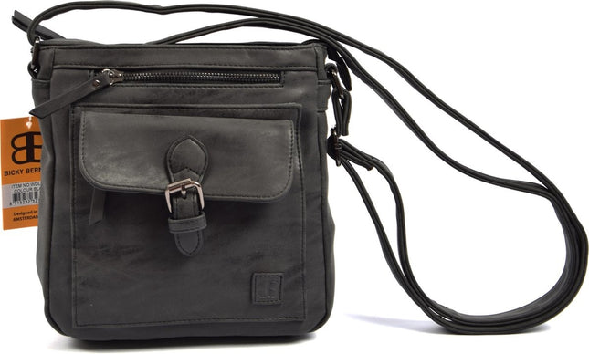Schoudertas - Crossbodytas - tassen - tassen dames - tassen kopen - tassen hengsel - tassen Zwart - Dames tas - handtas - handtassen - handtas dames - handtassen dames - handtas Zwart - WDL-3182