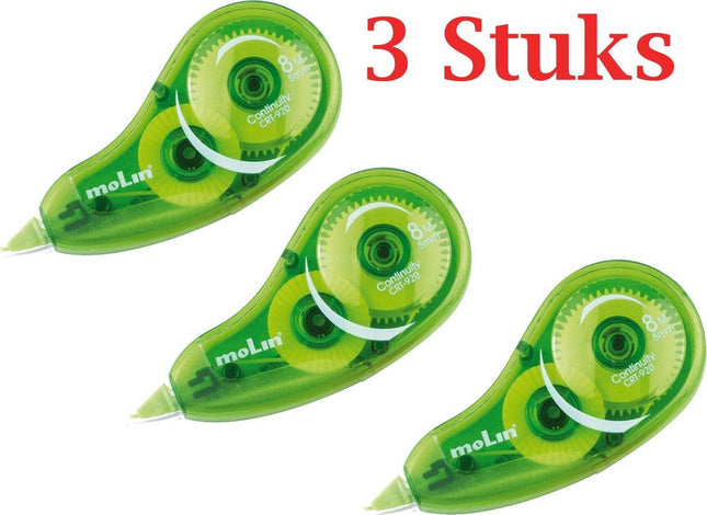 3 stuks Correctieroller - Correctietape - Correctie tape - Correct it - 3 stuks