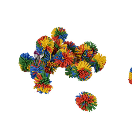 Interactief kattenspeelgoed - Kleurrijke kattenballetjes van rubber en schuim - Speelgoed Dieren - 3 cm - 0.02 Kg