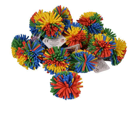 Interactief kattenspeelgoed - Kleurrijke kattenballetjes van rubber en schuim - Speelgoed Dieren - 3 cm - 0.02 Kg