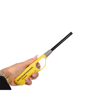 Gasaansteker -Aanstekers 26 cm – Kinderslot – Verstelbare vlam-Keukenaansteker-Gasaansteker voor Kaarsen, BBQ en Keuken – Geel&Groen