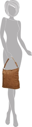 Bicky bernard -Schoudertas - Handtas Tizni - modern tas -cognac/camel