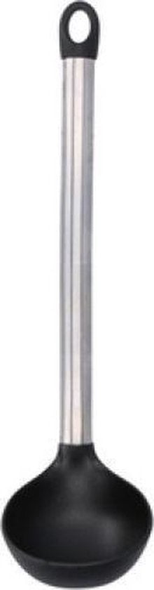 Alpina Soeplepel 31 X 8 Cm Rvs/nylon Zwart/zilver