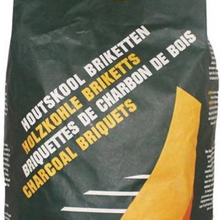 2X houtskoolbriketten van 2.5 KG - 2 zakken houtskoolbriketten Per zak 2.5 KG - Barbecue - BBQ - 2 Stuks - Totaal 5 KG