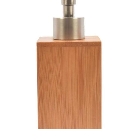 Duurzame Bamboe Zeepdispenser - Milieuvriendelijk Zeeppompje Van Hout (Breedte: 6.5 Cm, Hoogte: 18 Cm, Lengte: 7 Cm  