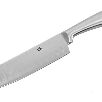 Messen 9 stuks RVS - Koksmes - Broodmes - vleesmes - Santoku mes - steakmes 4x - Hakmes