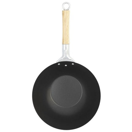 Wok around ø28cm zw plaatst 1,5mm