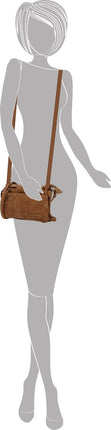 Bicky bernard schoudertas 2 Vaks tasje - telefoontas Camel- BB66661