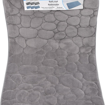 Badmat & WC Mat Set -Douche mat set - Grijs - 80cm x 50cm - badmat set 3-delig - Soft Foam - Extra Zacht - FOAM