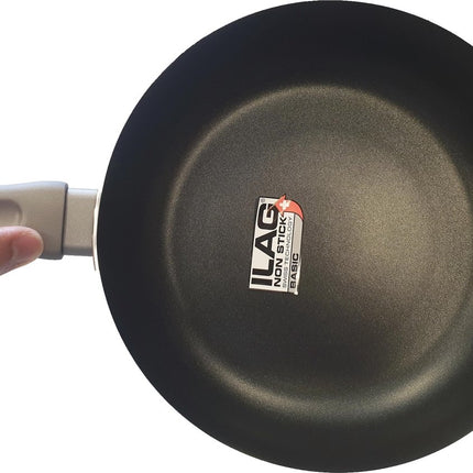 Koekenpan - Hapjespan Ø 24 cm - Koekenpannen - Ø 24 cm -Anti-aanbaklaag - handvat- Pan met Deksel