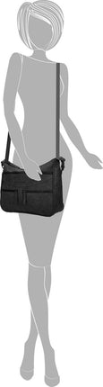Schoudertas tassen - Bicky bernard -Crossbodytas -Schoudertas Zwart - Dames Handtas