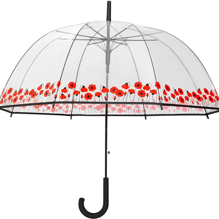 Paraplu met bloemen Koepelparaplu Transparant PVC Ø 86 CM-DESSIN trouw