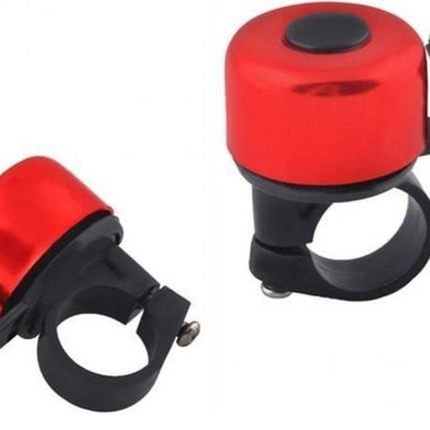 Aluminium Fietsbel Rood – Mini Fietsbel voor Racefiets, Kinderfiets & Stadsfiets – Beste Fietsbel Geluid – Universele & Goedkope Fietsaccessoire