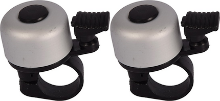Fietsbel Aluminium Grijs – Ø55 mm – Universele Fietsbel voor Racefiets, Kinderfiets & Stadsfiets – Helder Geluid – Beste Fietsaccessoire