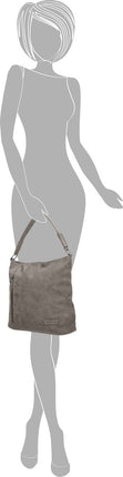 Bicky bernard -Schoudertas - Handtas Tizni - modern tas -Grijs-Mid-grey