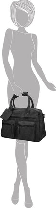 Bicky Bernard Handtas omhang Hand & Schoudertas Western Bag Zwart