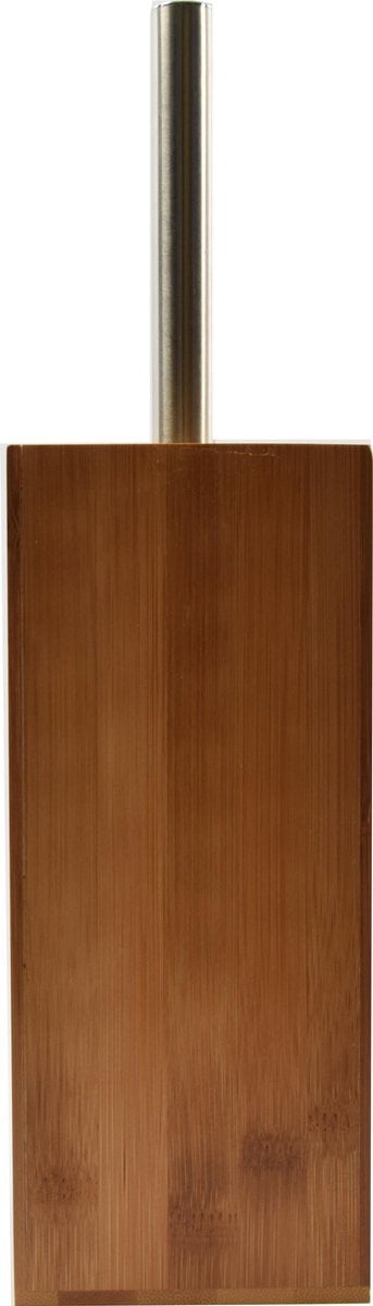 Toiletborstel hout - toiletborstels- WC Bamboe licht kleur- Toiletborstelhouder met WC-Borstelhouder - Houten Borstelhouder 