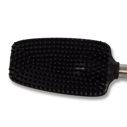 Luxe Zilveren Staande Toiletborstel met Houder - Modern Badkameraccessoire van Roestvrij Staal - 53cm x 7.50cm x 11.40cm