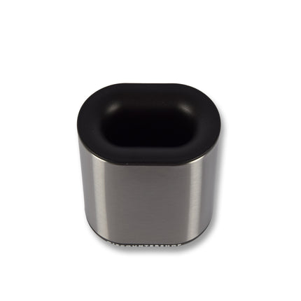 Luxe Zilveren Staande Toiletborstel met Houder - Modern Badkameraccessoire van Roestvrij Staal - 53cm x 7.50cm x 11.40cm