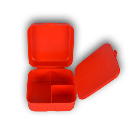 Broodtrommel kind | 14cm*8cm*14cm | Lunchtrommel | Rode | Brooddoos | kunstof | 1.5 liter