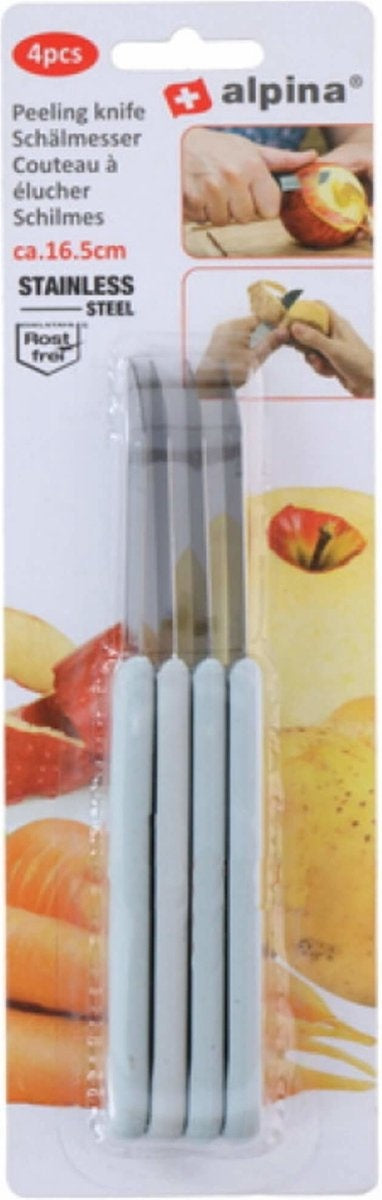 Alpina Schilmessenset - 16,5 cm. - Kunststof - Assorti - 4 stuks