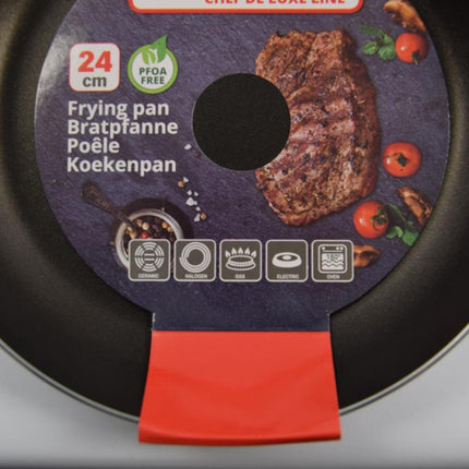 Koekenpan - Ø 24 cm - Luxe koekenpan van 24cm Anti-aanbaklaag - RVS 24cm