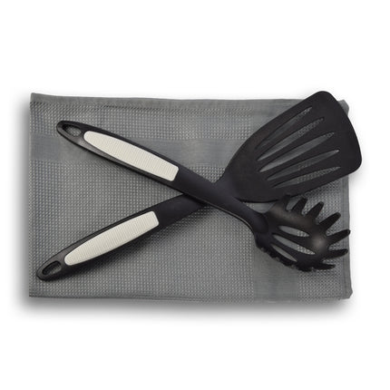 Spatel | Bakspatel | Nylon | 56g | Zwart | Keukenspatel | hittebestendig | Anti-aanbak | Keukengerei | 32cm*7cm 