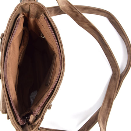 Schoudertas - Crossbodytas - tassen - tassen dames - tassen kopen - tassen hengsel - tassen Bruin- Dames tas - handtas - handtassen - handtas dames - handtassen dames - handtas Bruin - WDL-3182