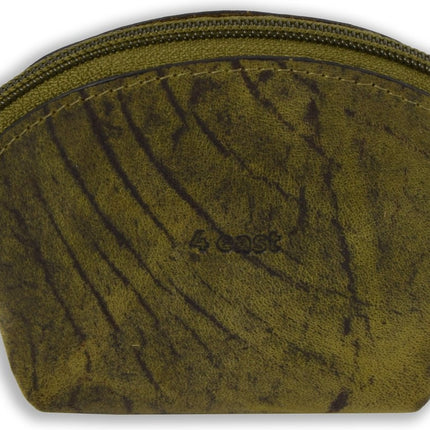 Vakantie portemonnee buffelleer – compacte leren reisportemonnee unisex – kleine portemonnee voor pasjes, muntgeld, cash en sleutels