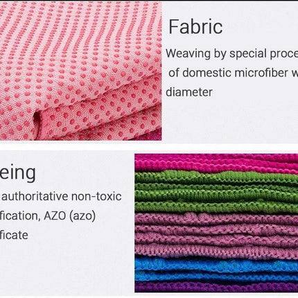 Yoga handdoek Roze 183 x 61 cm met Antislip