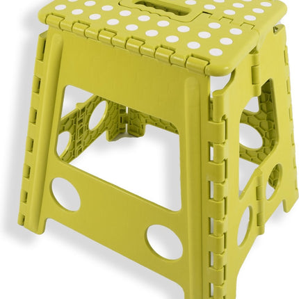 Keuken krukje opstapje opstapkruk - opstapkrukje - Badkamerkrukje - Kruk - Badkamerkruk - Krukje - Trappetje - Kleine trap - Design - Kunststof - Discountershop Kruk super handig - Krukje - Keukentrap - Keukentrapje Opvouwbaar Groen 39 cm tot 150 kg