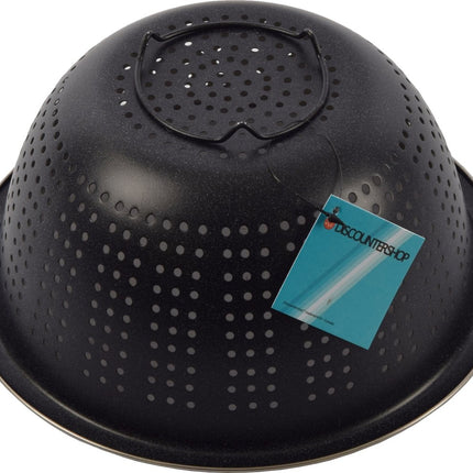 Kleine Keuken vergiet rvs - Zwart 24 cm