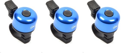 Mini Fietsbel 50 mm Blauw – Universele Fietsbel voor Racefiets, Stadsfiets & Kinderfiets – Lichtgewicht & Luide Bel – Fietsaccessoires