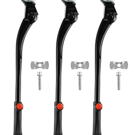 Verstelbare Fietsstandaard Enkel 24-28 Inch – Aluminium Zwart – Voor Stadsfiets, Transportfiets, Mountainbike & Hybridfiets | Fietsstandaard 24 26 28 Inch