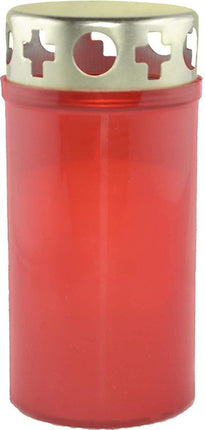 5 stuks Herdenkingskaars - Kaars - Witte kaars kopen - Herdenkingskaarsen - Glas - Witte kaars in glas - Kaarshouder - Herdenkingskaarsje - Rood - kaars -kaarsen 