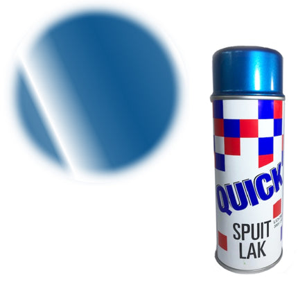 Spuitverf | Spuitlak | Spuitbus | Lichtblauw metallic | Vernis | Sneldrogend | Transparant | Binnen & Buiten| 400ml