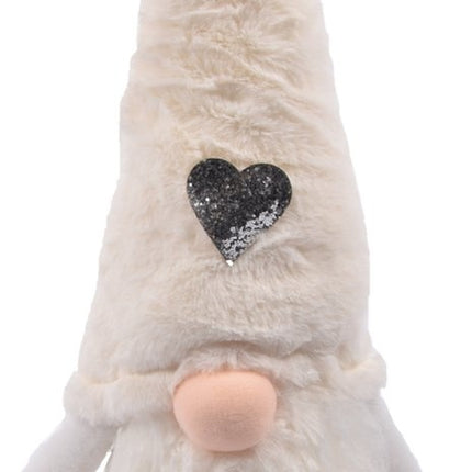 Gnome kerstkabouter | Kerstdecoratie voor binnen | Kabouter Gnome Dwerg Kerst WIT 23X15X85 cm