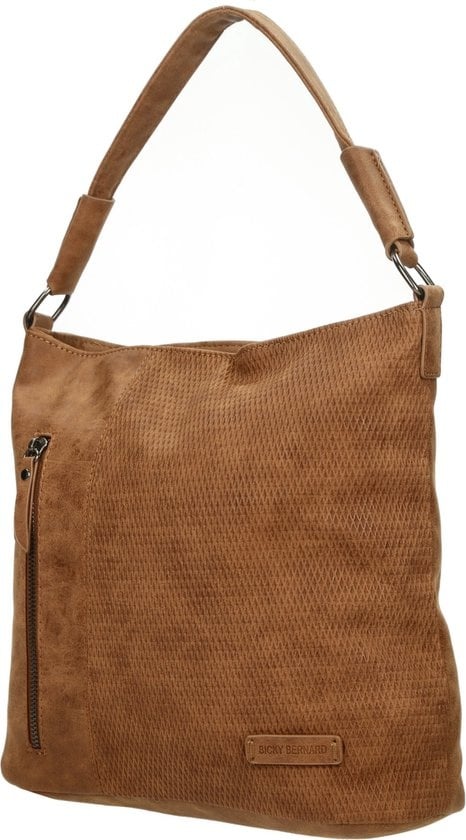 Bicky bernard -Schoudertas - Handtas Tizni - modern tas -cognac/camel