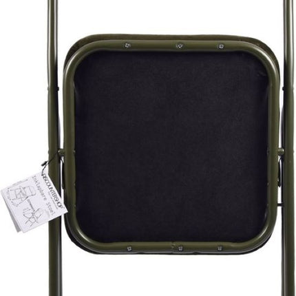 Klapstoel met zachte zitting - klapstoel - velvet - zithoogte van 43 cm - Groen