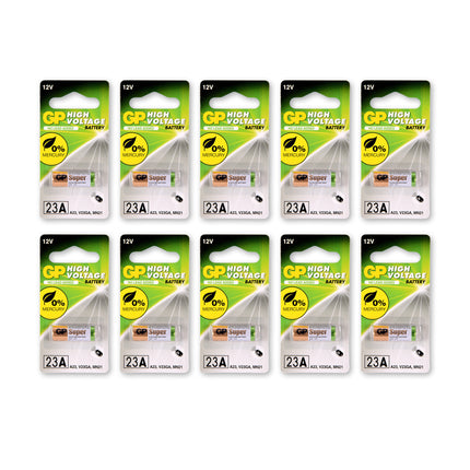 1 set van 10 stuks | 23A alkaline | Batterijen | alkaline batterijen | 12V 