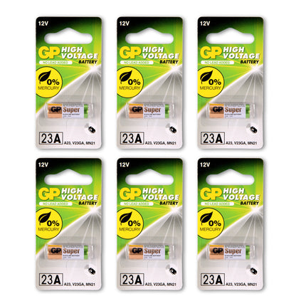 1 set van 6 stuks | 23A alkaline | Batterijen | alkaline batterijen |  12V 